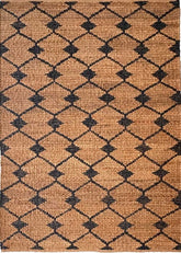 Diamond Braided Natural Handmade Jute Rug